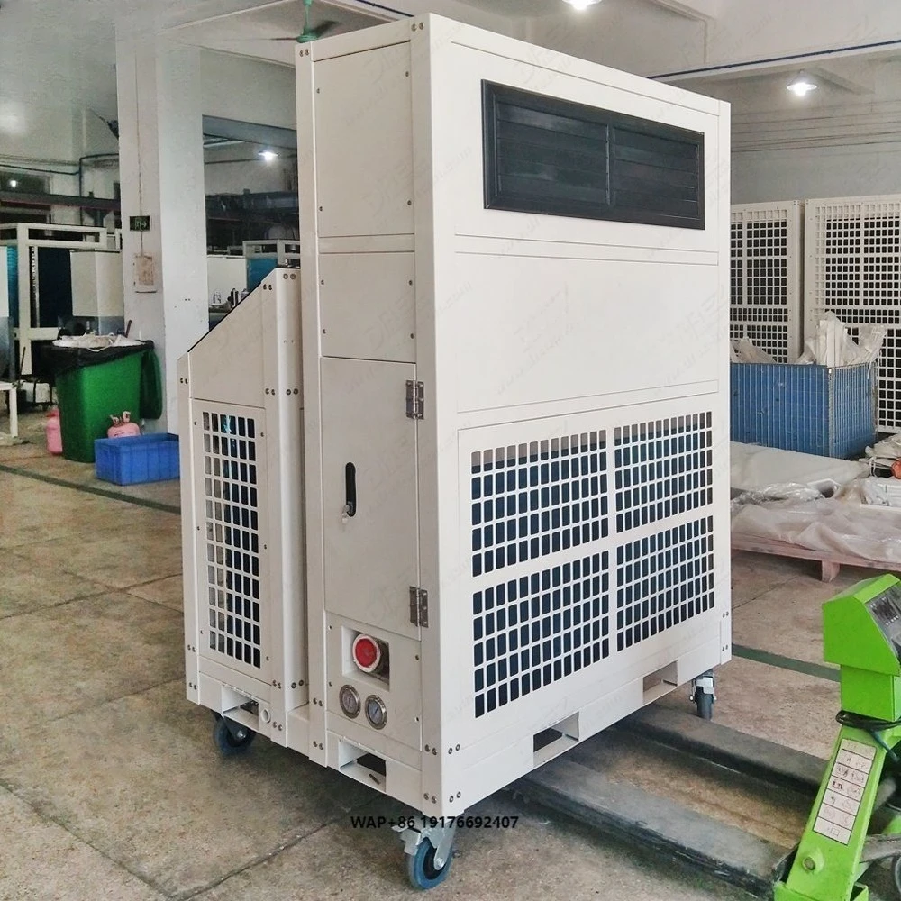 For 10 Ton AC Packaged Air Conditioner with Engine and Pump for Wedding Tent Hall Cooling & Heating R410a Portable