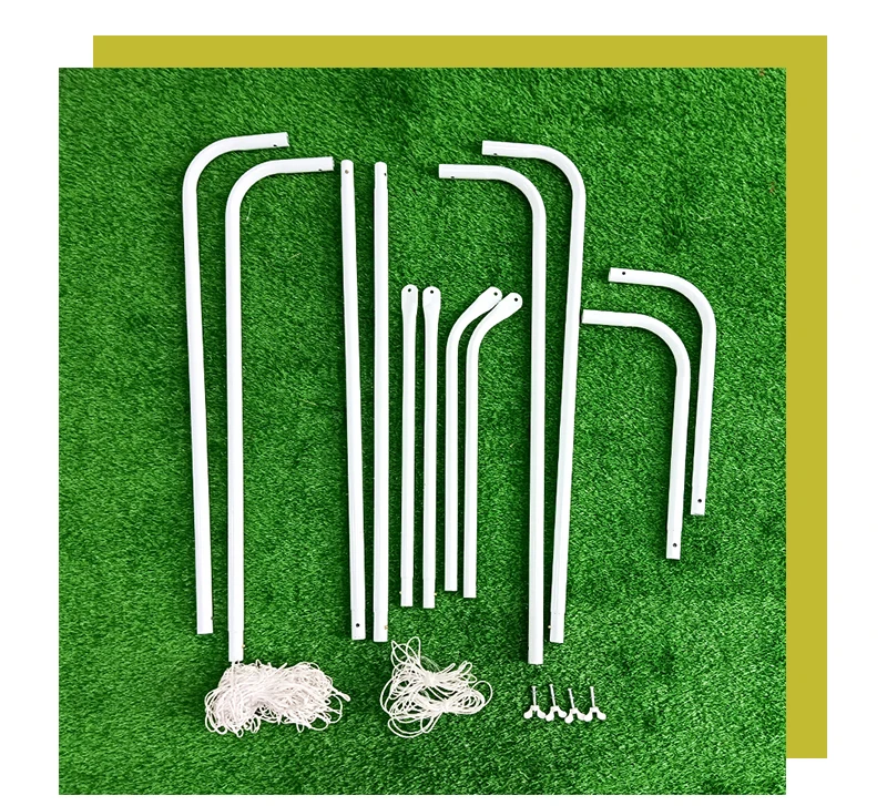 ポータブルスチール製サッカーゴールセット、リバウンダートレーニングネットとアジリティサッカーコーン付き、トレーニングと試合用のサッカー用品