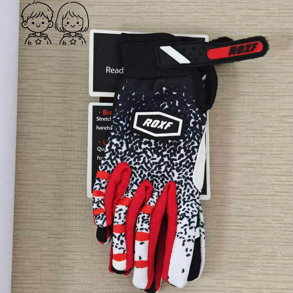 

Boys Girls Cycling Gloves, Shock Absorbing Non-slip Gloves, Touchscreen Design for MTB Off-road and Daily Riding