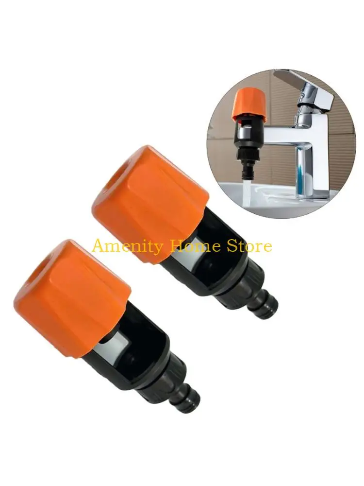 F26C 2 Pieces Plastic Hose Fitting Various Outdoor Faucets Family Gardening Tools Ultraviolets Resistant Tap Linkers