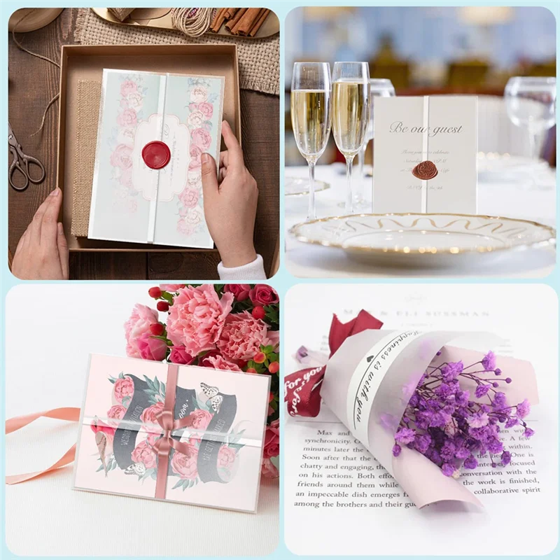 VO-120Pcs 인쇄 가능한 벨럼 재킷 반투명 벨럼 종이 5X7 인치 벨럼 종이 랩