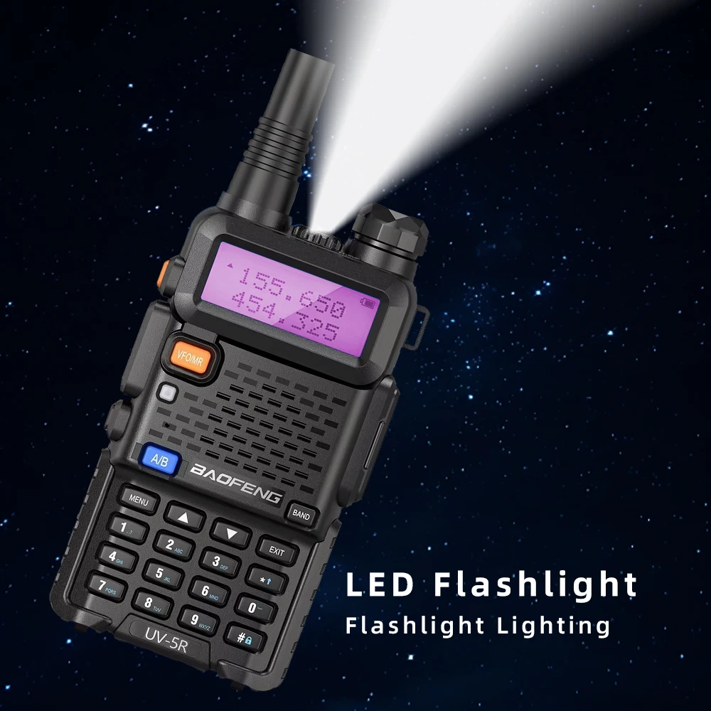 1PC Baofeng 高品質 UV-5R ポータブルハンドヘルドトランシーバー 128 チャンネル 3-5 キロ長距離 FM ラジオ通信 USB