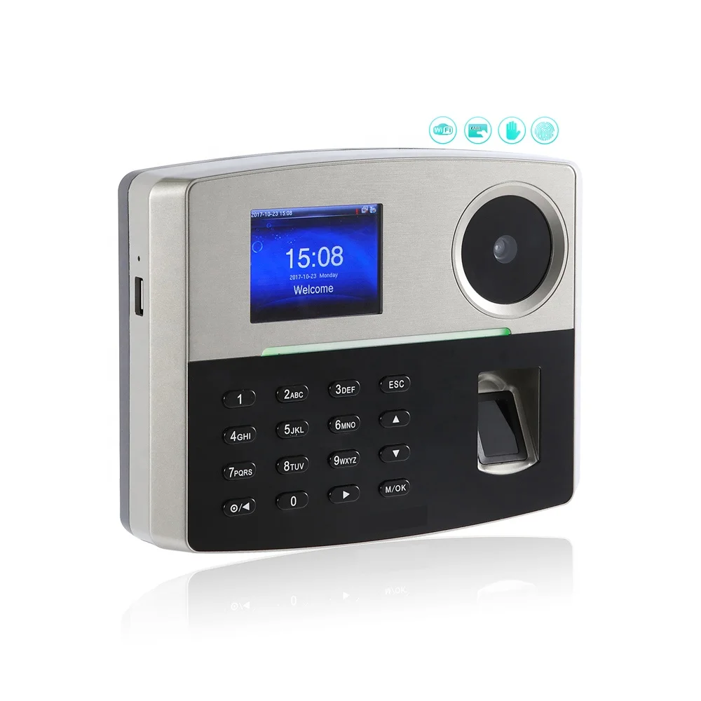 Wireless Wifi Rfid Card Reader And Biometric Fingerprint Time Attendance System Device With Built-In Battery