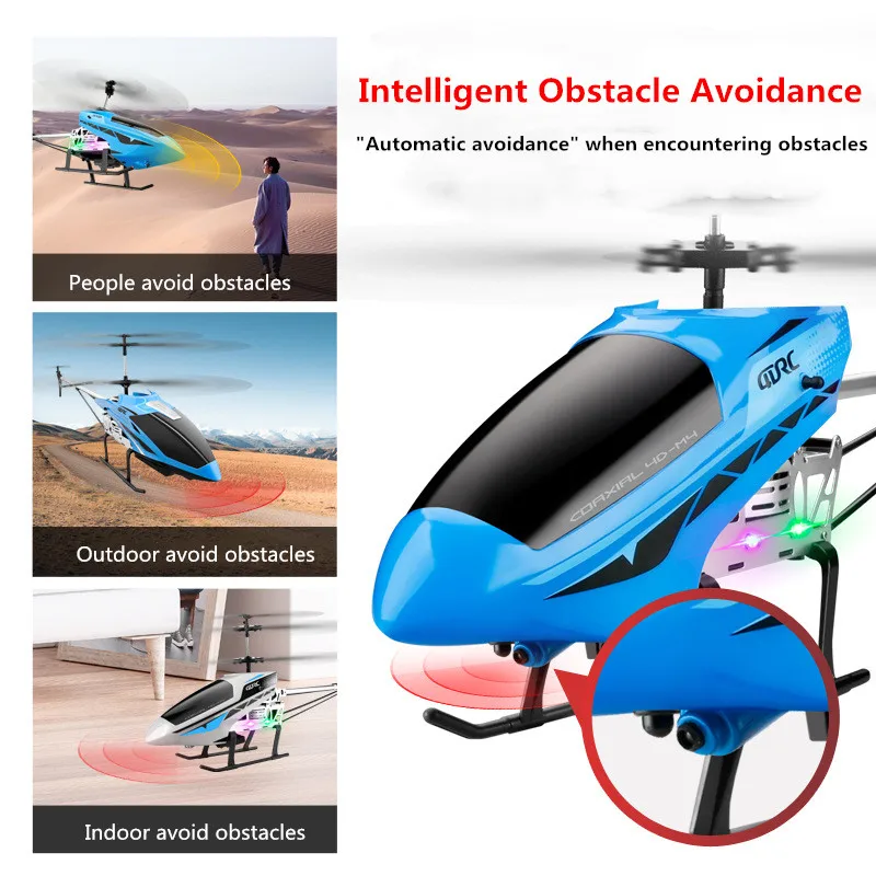 70cm 4K Obstacle Avoidance Helicopter Fixed Height Hover 4K WIFI FPV RC Aircraft With Flash Led Light Kid RC Toy Gifts RC Plane