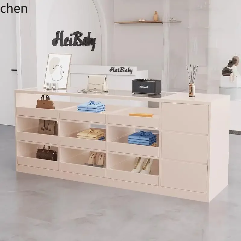HT cashier counter Nakajima flowing water display stand with glass ornament jewelry display case