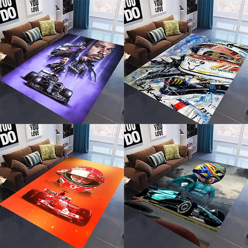 

Racing Car Carpet Garage Mat Racing Cool Racing Car Display Racing Car Display Mat Anti-slip Living Room Home Decoration Rug