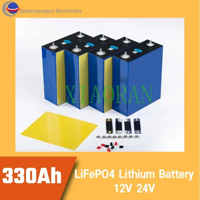 New Xianran LiFePO4 battery 3.2V 330ah branded new DIY 12v 24V 48V battery packs lithium ion phosphate battery for solar panels