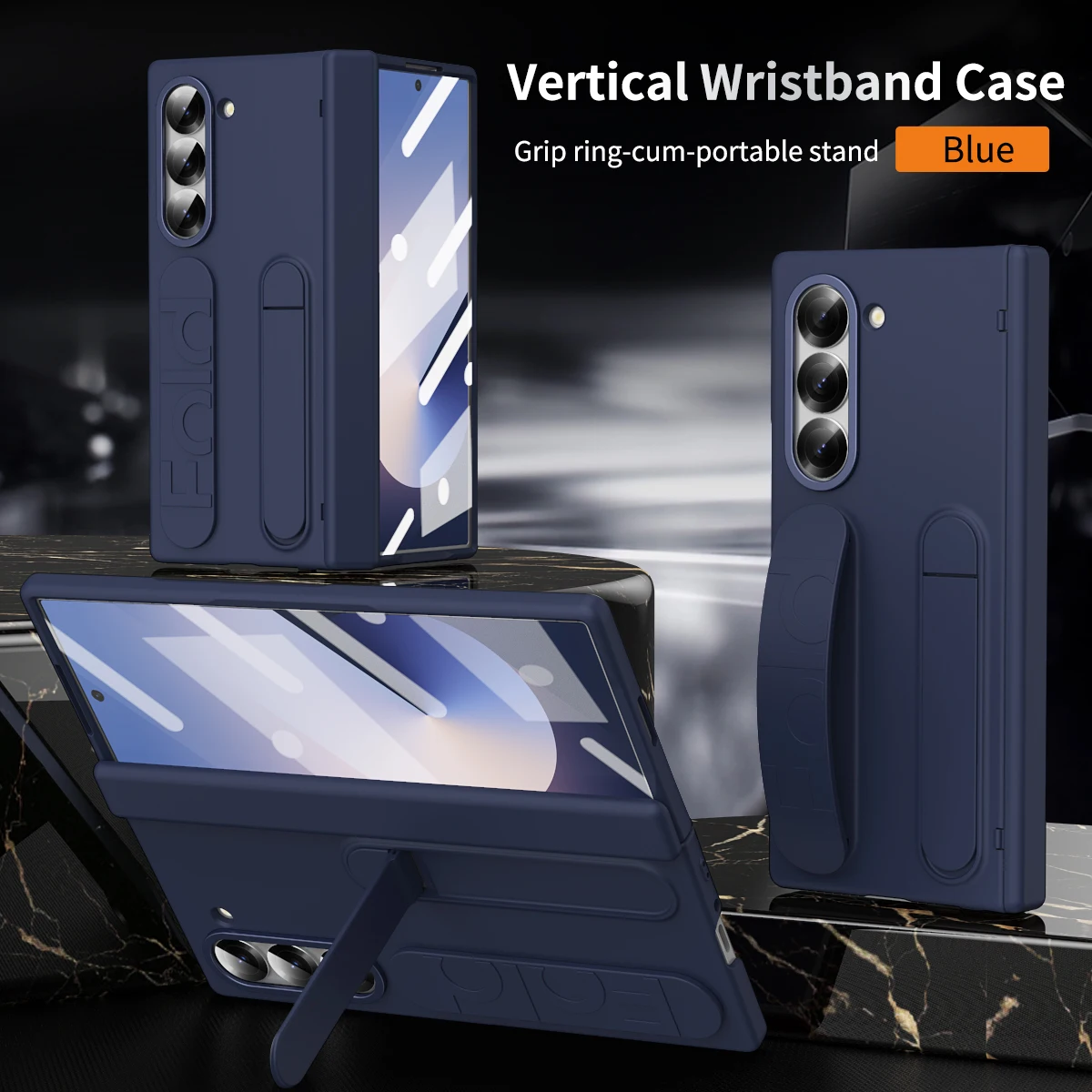 With Elastic Wrist Band For Samsung Galaxy Z Fold 6 SE 5 4 3 W25 Case Stand 360 Full Protection Tempered Glass Folding Cover Pen