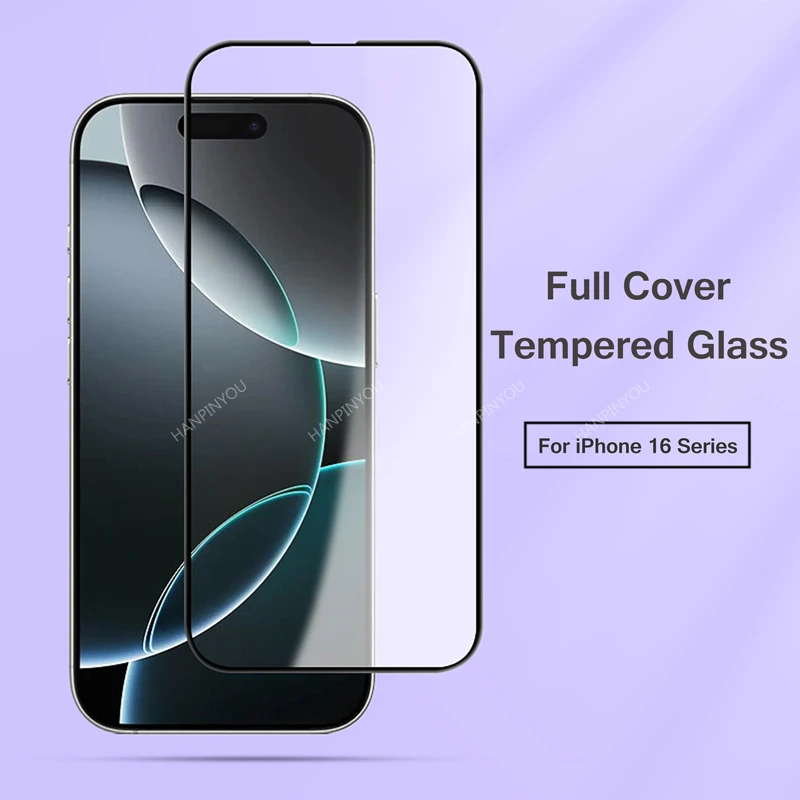 For iPhone16 iP iPhone 16 Pro Max 16ProMax 5G Full Cover Tempered Glass Screen Protector Explosion-proof Protection Film