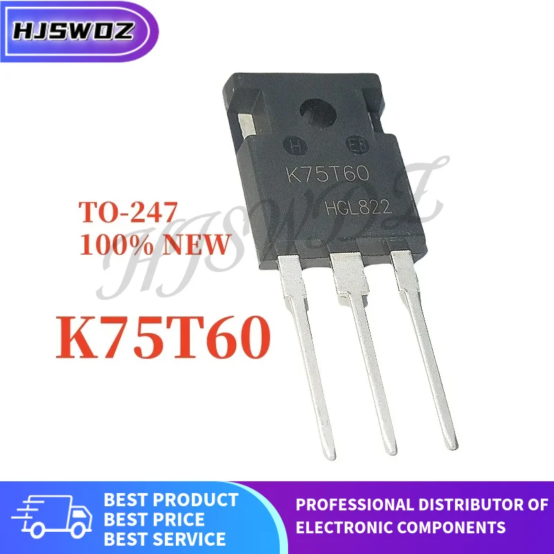 5PCS IKW75N60 K75T60 G75T60 K75T60A IKW75N60T IKW75T60T 75A 600V TO-247 Brand New In Stock