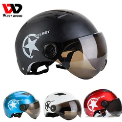 Moto Casco scooter elettrico Casco protezione solare Casco motore modulabile Casco De Seguridad mezza aperta sicurezza viso mezza faccia