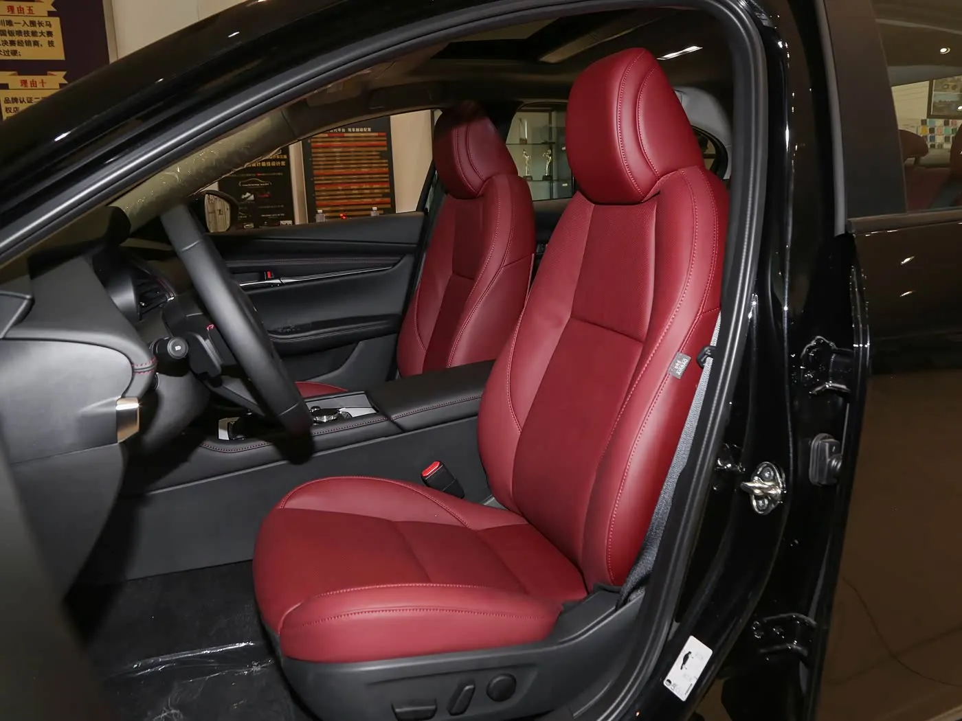 Customized Car Seat Cover For Mazda 3 Axela 2020 2021 2022 2023 2024 2025 Faux Leather Full Set Car Seat Covers Accessories