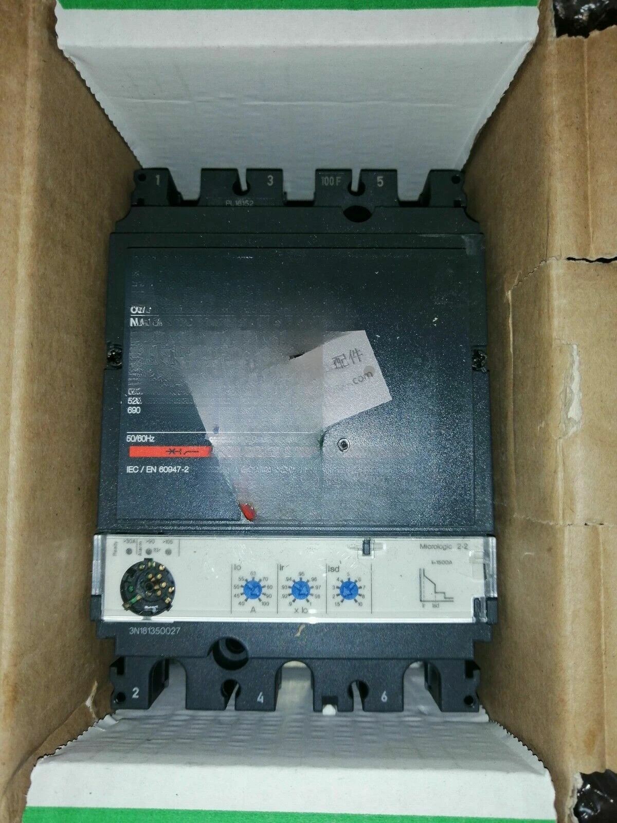 Molded Case Circuit Breaker NSX100F Mic2.2 100A 3P3D LV429770