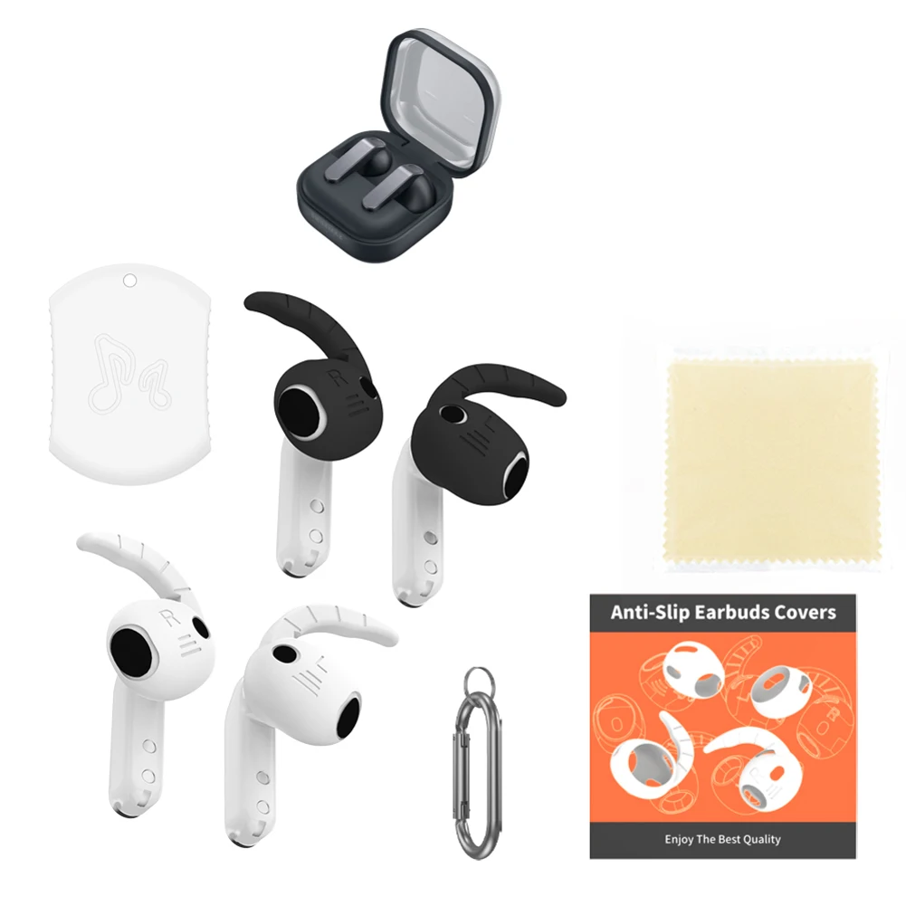 3 Pairs Soft Silicone Eartips Earplug Wings Hook Earbuds Headphone Earcap Ear Cover For Samsung For Galaxy Buds 4 With 4Pro Part