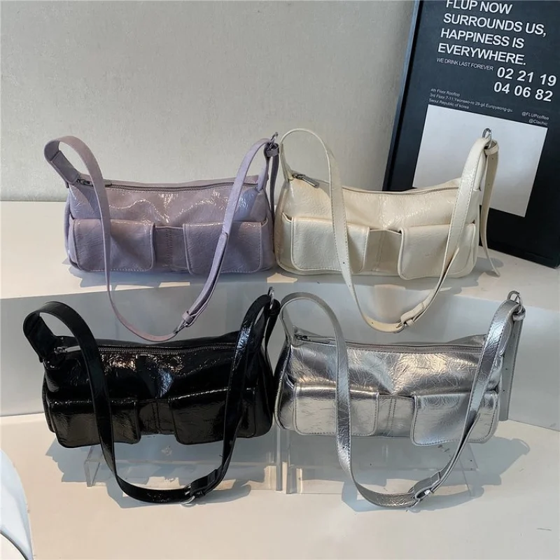 

Elegant Leather Messenger Bag For Women Crossbody, Shoulder Carry Option Luxury Brand Handbag Classic