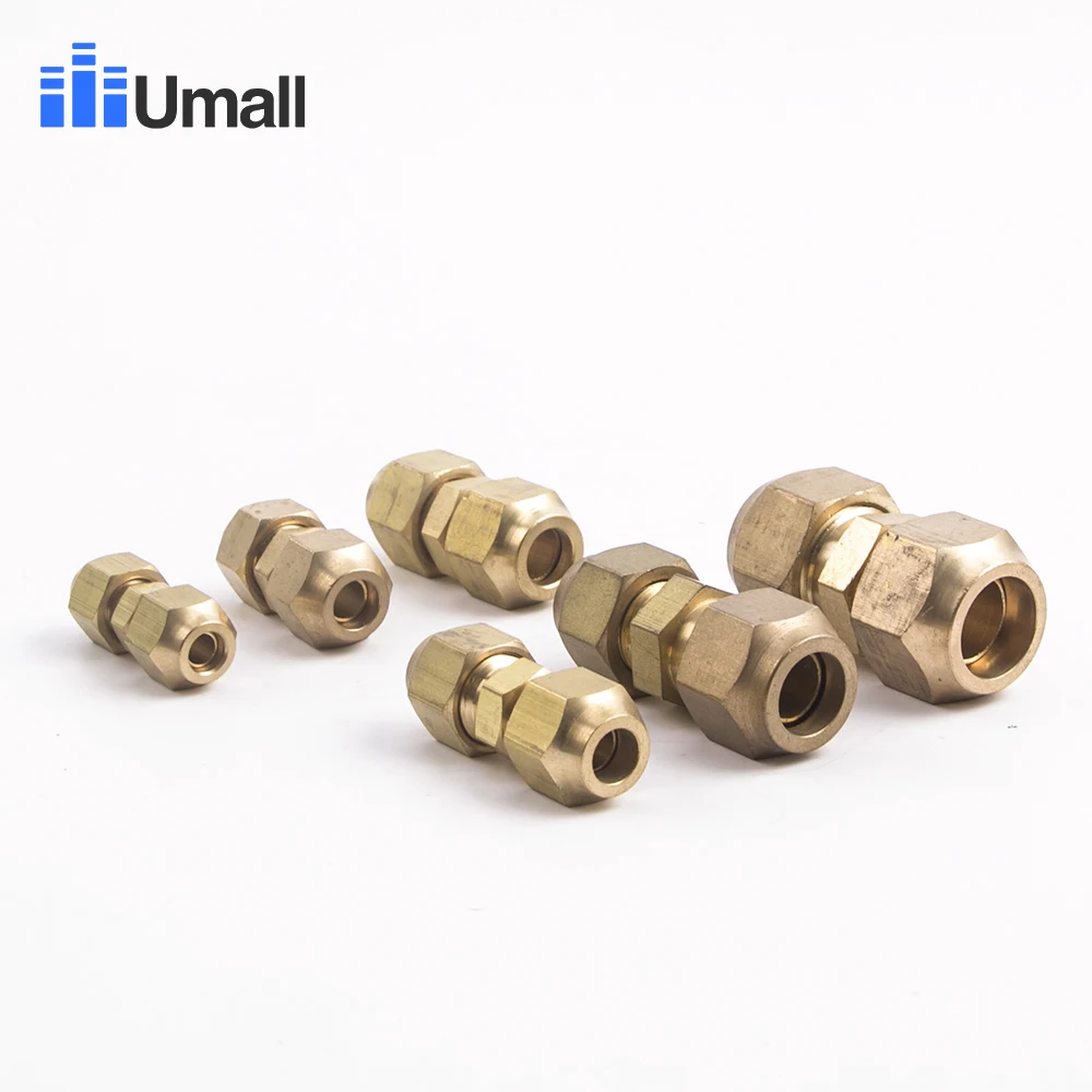 Air conditioning screw butt joint inner hole 6mm 8mm 10mm 12mm 16mm 19mm copper pipe fittings