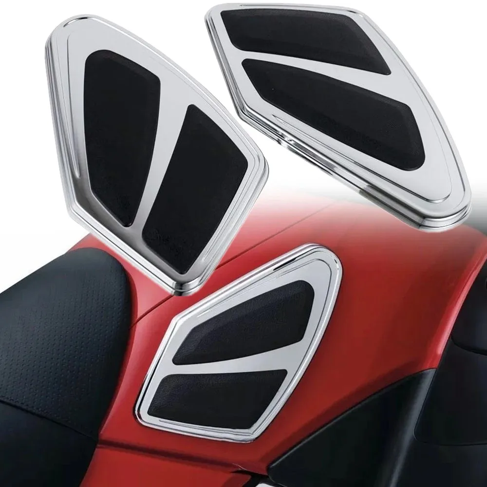 

Motorcycle Side Fuel Tank Pads Protector Stickers Decal Gas Knee Grip Traction Pad Tankpad For Honda Goldwing GL1800 F6B 12-17