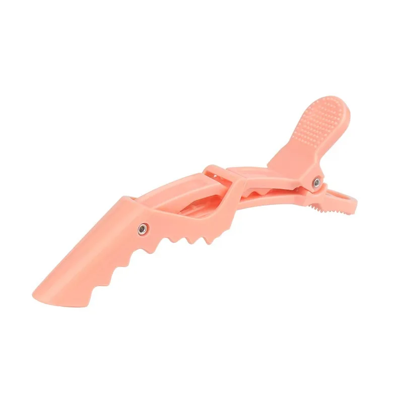 6 Pieces Plastic No Trace Hair Clips for Styling Assistance Hair Cutting Hairdresser Hair Dye