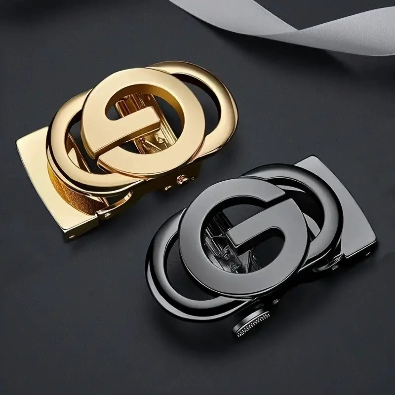 Fibbia automatica da 3,5 cm Lettere G Fibbia per cintura Cintura di lusso da uomo Stile designer Accessorio per cintura fai da te Sostituzione fibbia singola