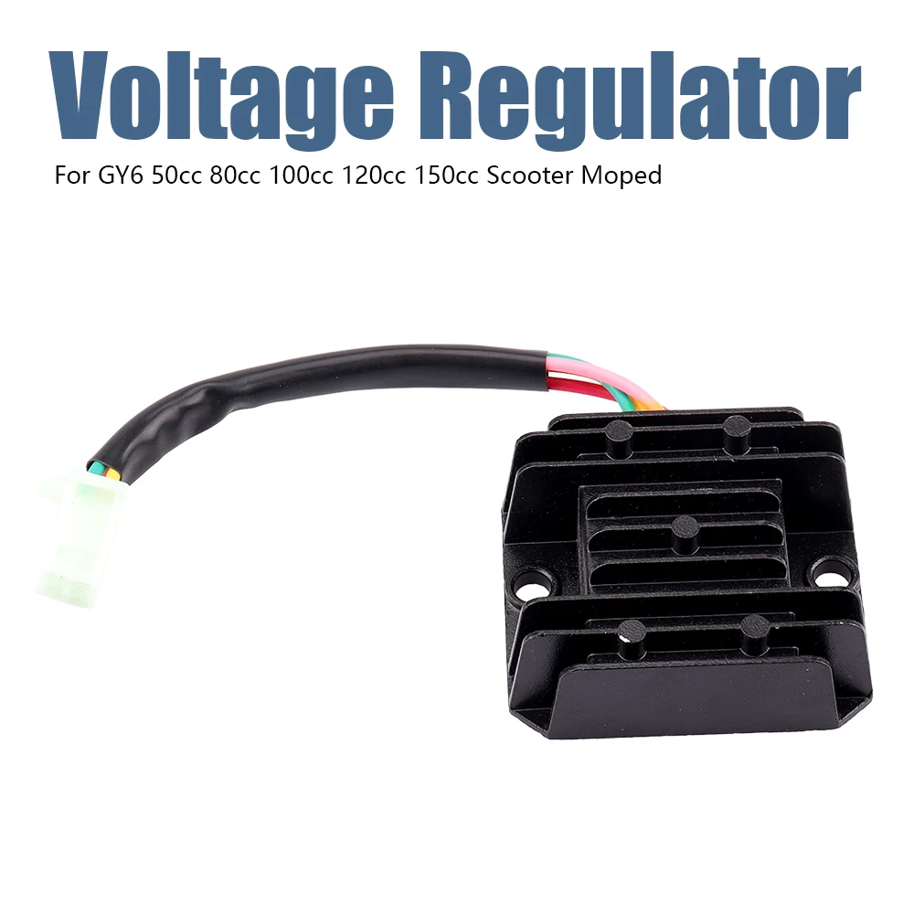 4 Wires 12V Motorcycle Voltage Regulator Rectifier Boat Motor For GY6 50cc 80cc 100cc 120cc 150cc Scooter Moped Rectifier