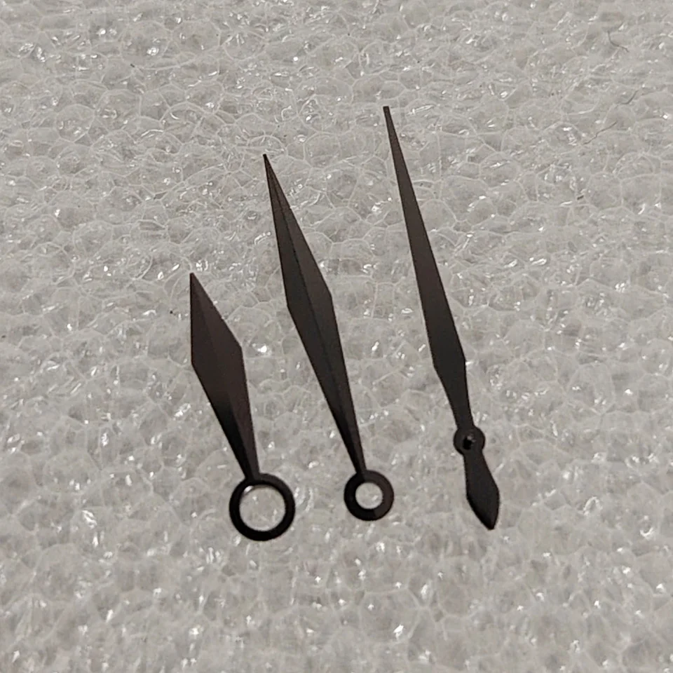 ساعة NH35 عقارب على شكل سيف ذهبي وردي فضي جونميتال بدون عقارب مضيئة لحركة NH35 NH36