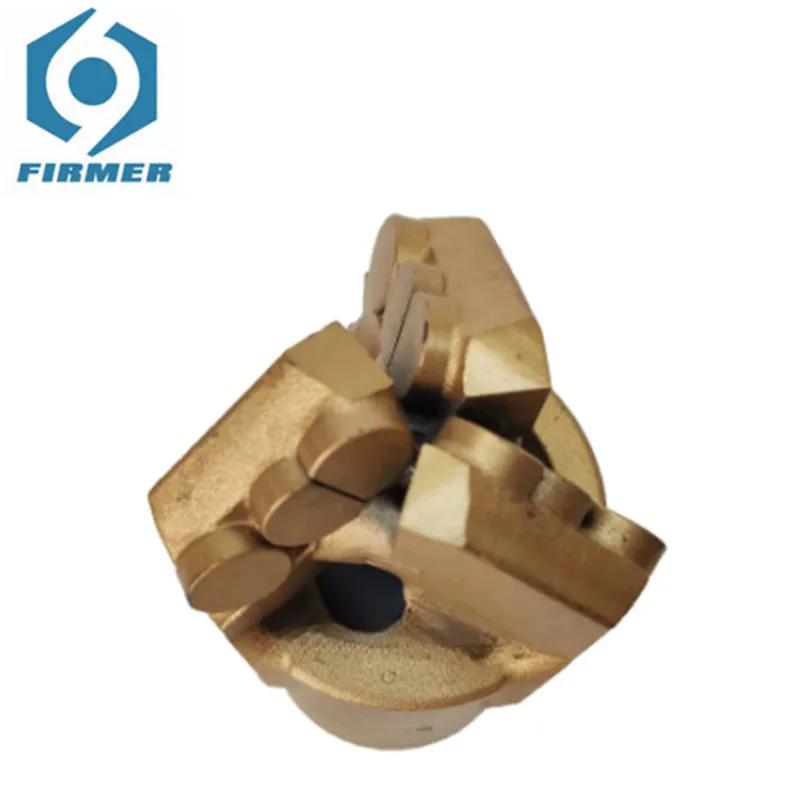 65mm Three Wing Water Well PDC Drilling Bit Diameter Water Well Machine Three Wing Diamond Drill Bit