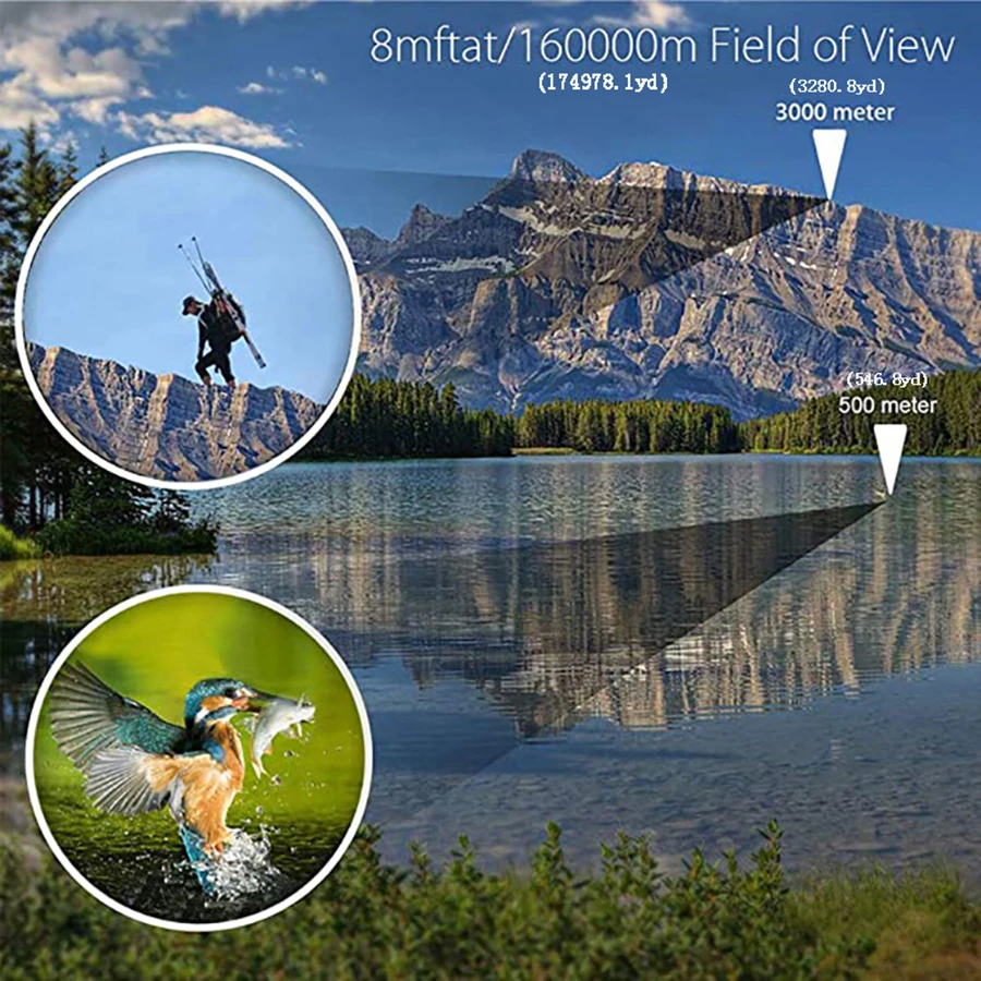 Binoculars 80X80 High Magnification Professional Binoculars HD Portable Binoculars for Hunting Outdoor Camping Trips