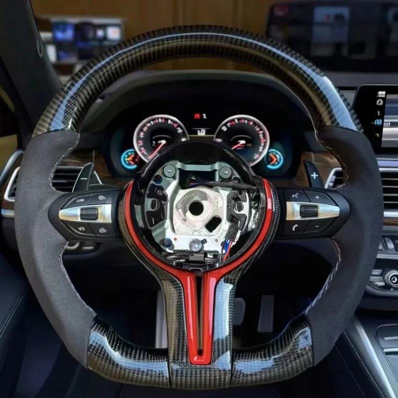 Customized Carbon Fiber Leather Car Steering Wheel For BMW M-Series F80 F82 F10 F06 F12 F13 F20 F30 M3 M4 M5 M6 Steering Wheel
