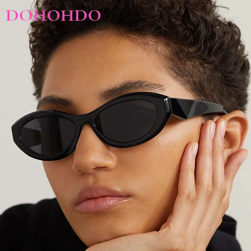 

New Vintage Cat Eye Sunglasses Retro Small Frame Sunglasses Trendy 2000s Shades Fashion Y2K Accessories Protection Eyewear UV400