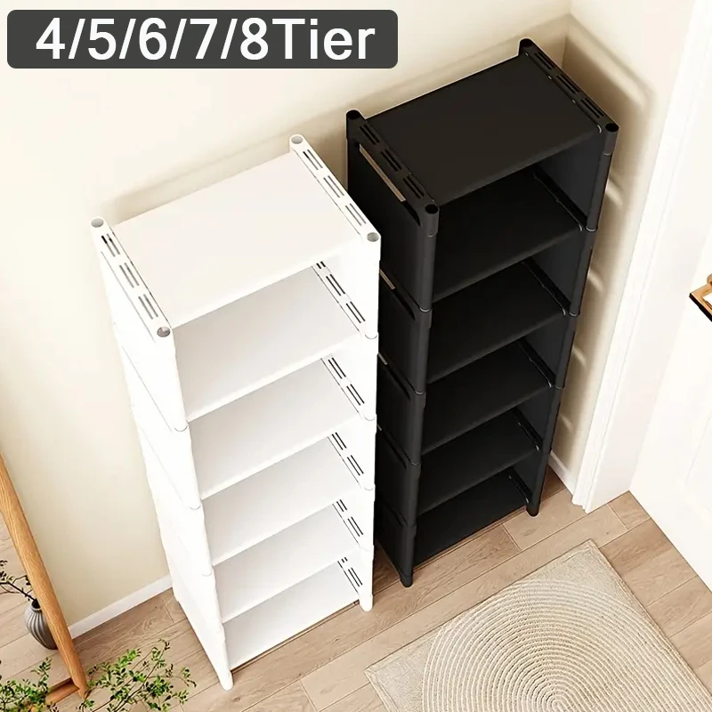 

New 4/5/6/7/8Tier Household Shoe Storage Rack,Space Saving Wall Corner Stackable Shelf Cabinet Zapatera Organizador De Zapatos