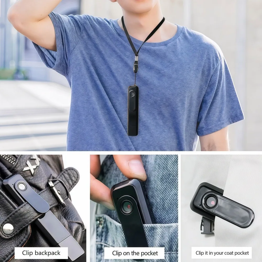 Full HD 1080P Mini Body Camera Wearable Body Pen Cam Digital Small Sport DV Micro Camcorder Portable Pocket Cam USB Pulg