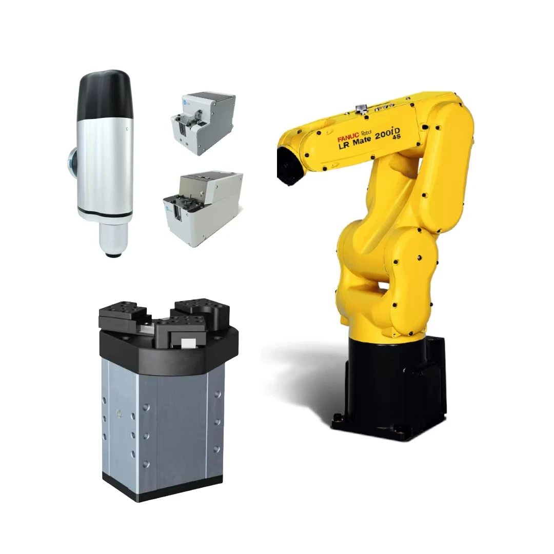 6 axes  Fanuc material handling robot LR Mate 200iD/4S Payload 4kg Reach 550mm for robotic part transfer with DH grippers