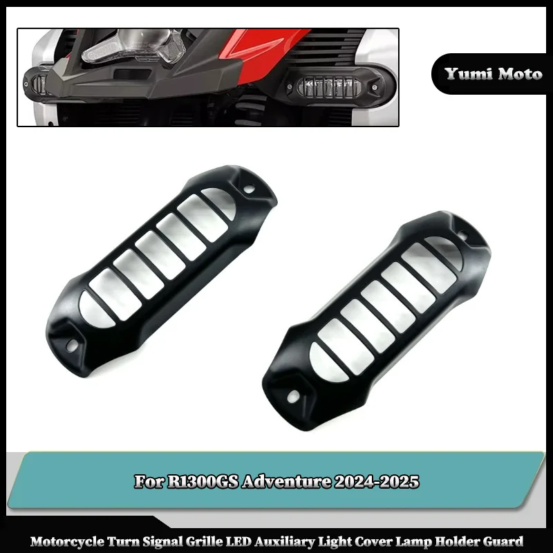 

Motorcycle Turn Signal Grille LED Auxiliary Light Cover Lamp Holder Guard For BMW R1300GS Adventure R1300 R 1300GS ADV 2024 2025