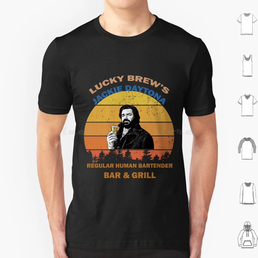 What We Do In Shadow Lucky Brew'S Jackie Daytona T Shirt , Regular Human Bartender Bar And Grill Vintage Shirt , Bat Laszlo T