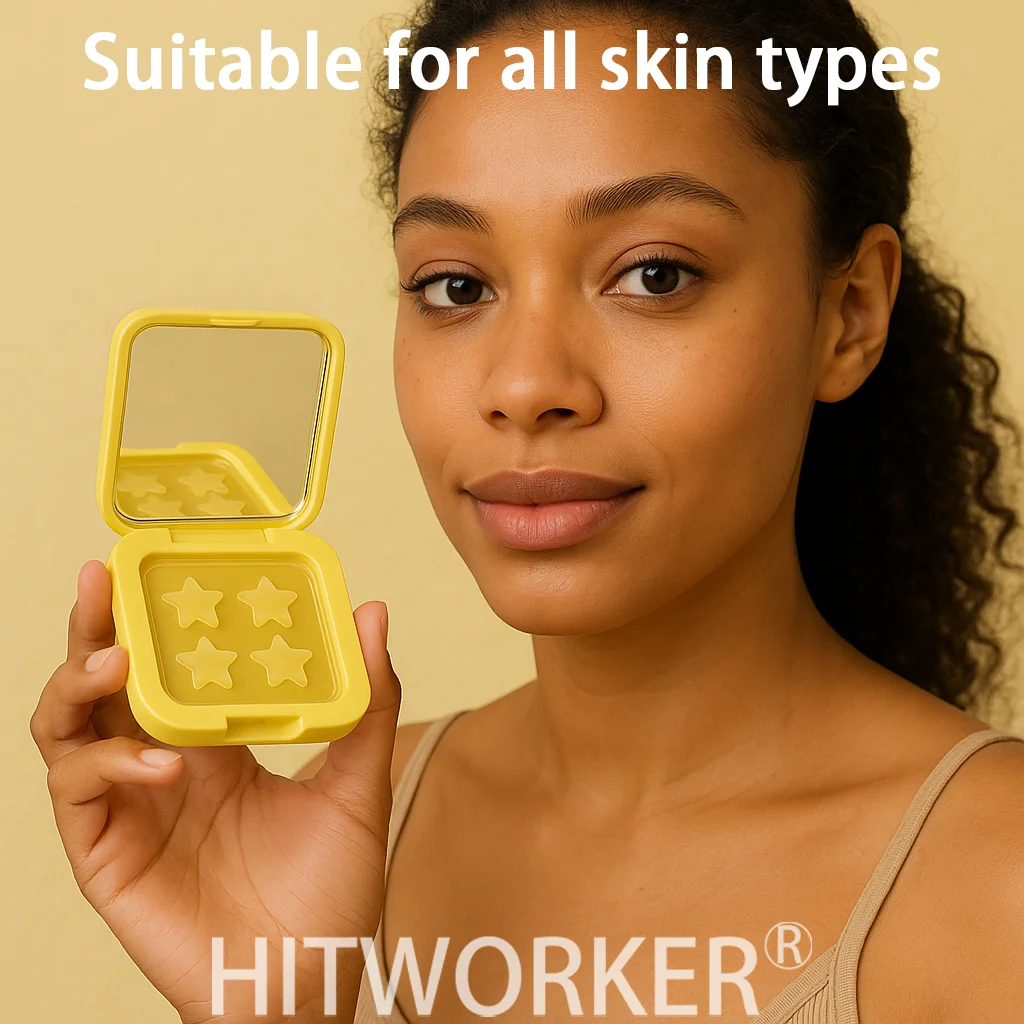 Parche para acné de 60 unidades, parche para cubrir el acné y las flavas, viene con parche para el acné con espejo de maquillaje, pegatinas para manchas faciales y de piel