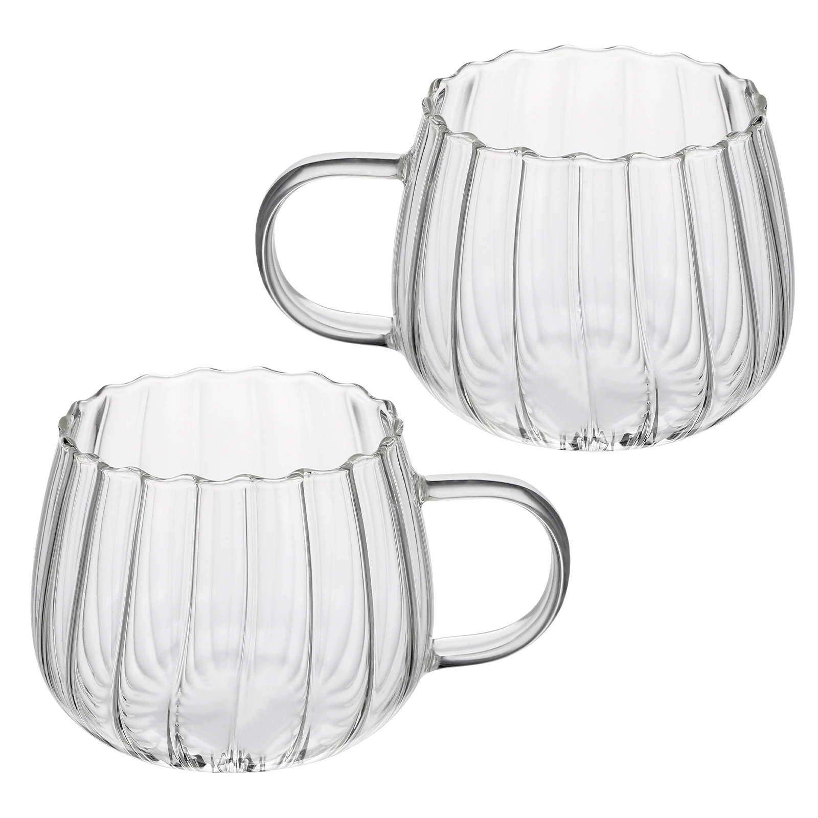 

2 Pcs Beverage Cup Cups Coffe Mug Clear Espresso Mugs Glass Water Drinking Aesthetic Coffee