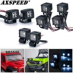 AXSPEED Luggage Rack Side Lights LED Spotlight for 1/10 1/18 1/24 RC Crawler Truck Axial SCX10 SCX24 Wraith TRX4 TRX6 D90 Parts