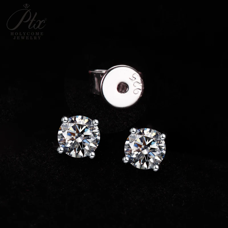 Laborgezüchtete Diamant-Ohrstecker 3mm Runde Form 925 Sterling Silber Vierkant-Fassung Edles Geschenk Großhandel Holycome Schmuck – Detail 28