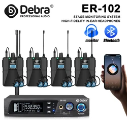 Debra ER-102 UHF Single Channel In-Ear Stage Monitor Wireless System with Multiple Receivers for Small Stage Performances