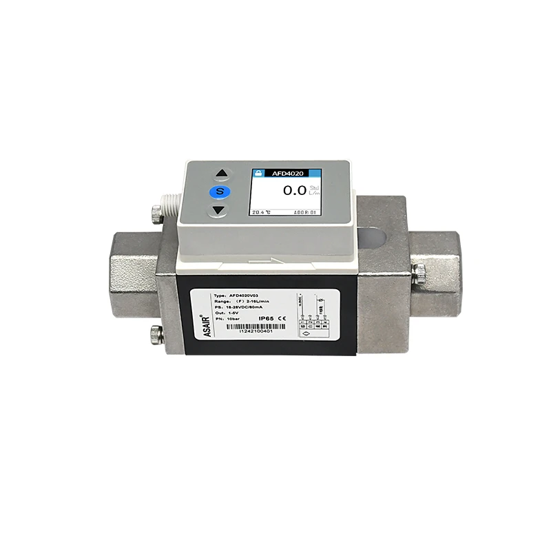 ASAIR Vortex Liquid Water Flow Meter Sensor Replacing SMC Water Digital Flow Switch AFD Series