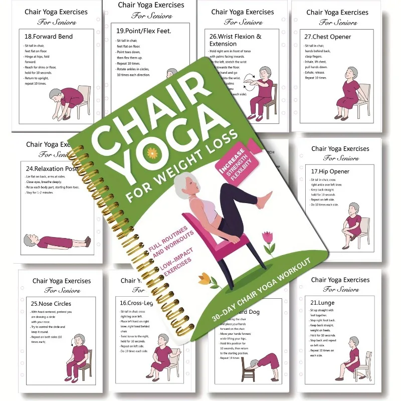 Chair Yoga Guide for Seniors Lose Weight Build Muscle Improve Flexibility Fitness Book