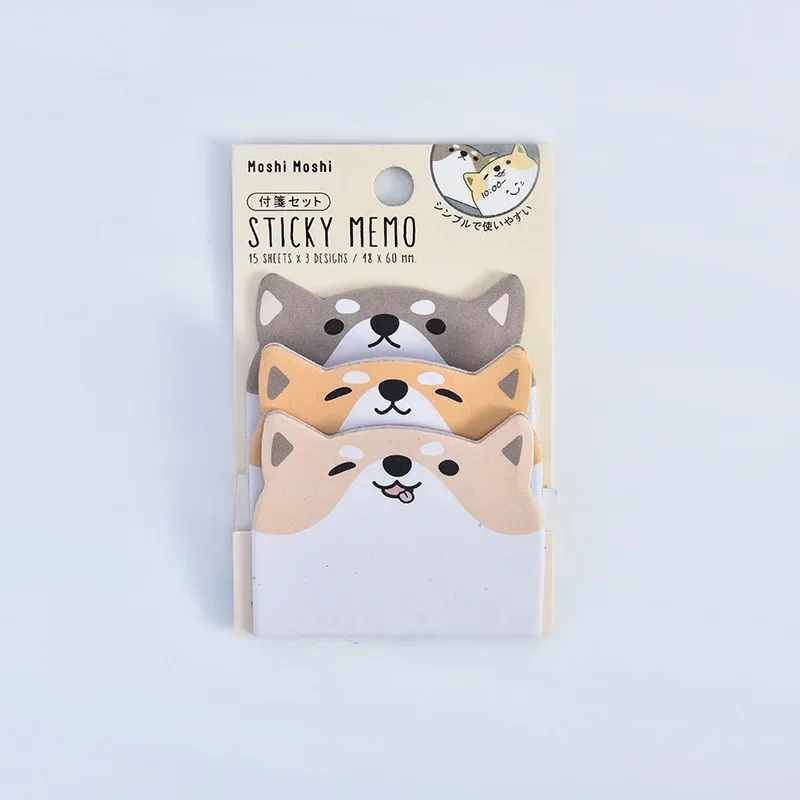 45 Sheets/Pack Kawaii Animal Penguin Pig Bear Cat Memo Pads Korean Student Stationery School Office Supply Sticky Note Cute