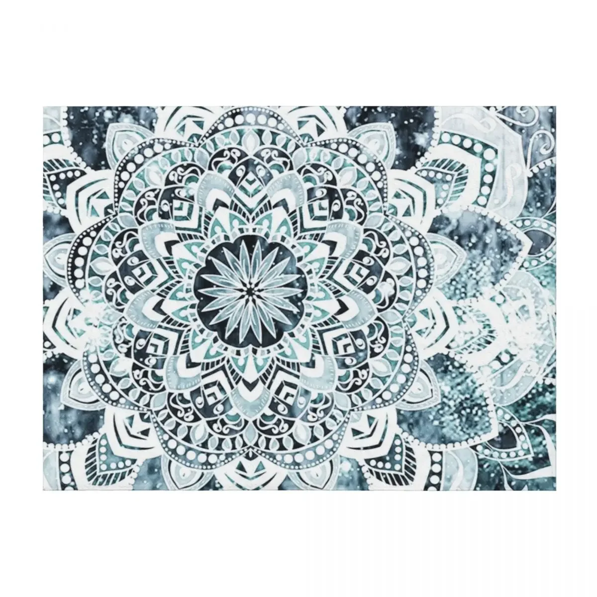 

MOON SMILE MANDALA Throw Blanket christmas gifts Plush Giant Sofa Beautifuls Blankets