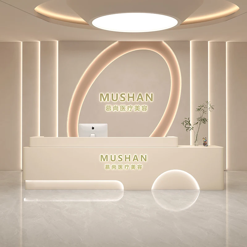 

Stand Restaurant Reception Desk Counter Lectern Beauty Salon Office Reception Desk Cash Podium Theke Rezeption Luxury Furniture