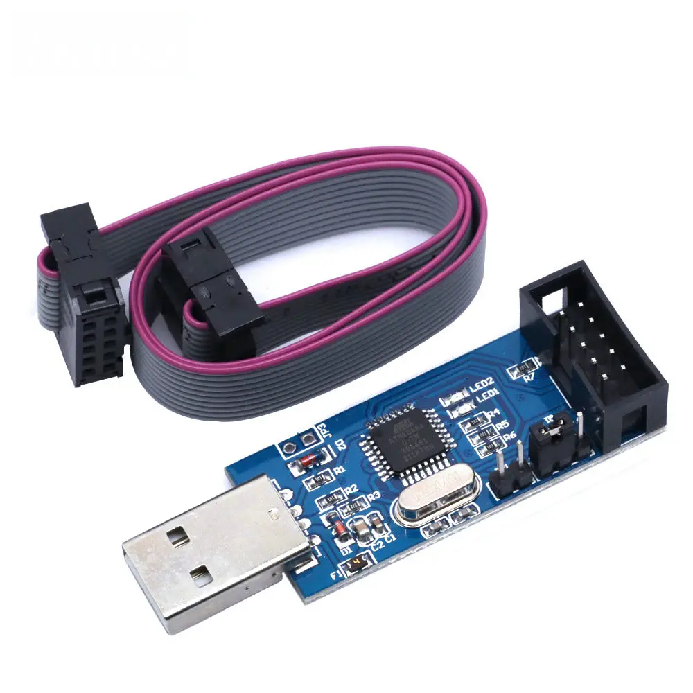 USBASP USBISP AVR Programmer USB ISP USB ASP ATMEGA8 ATMEGA128 Support Win7 64 skt500