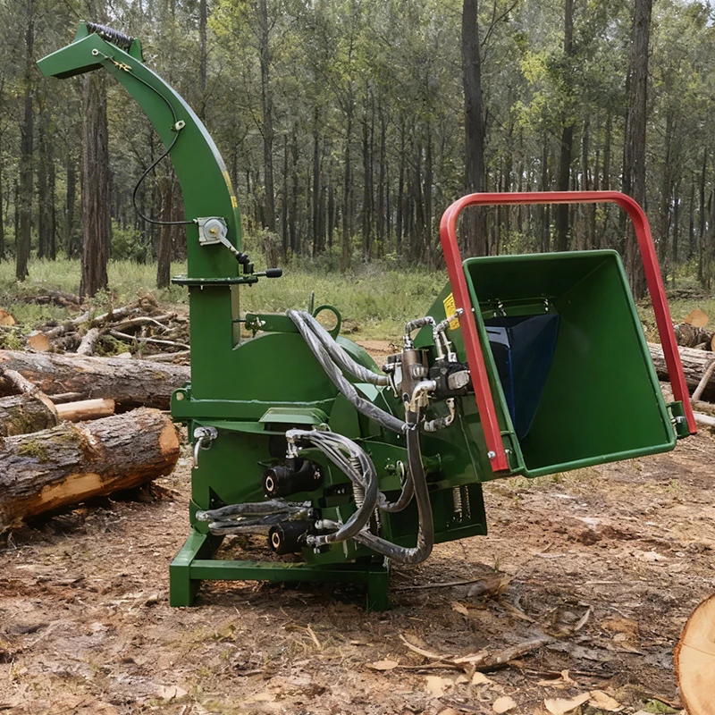 Powerful Forestry Wood Chipper with 540 1000 RPM Adjustable Speed for Various Tractor Power Take Off Systems