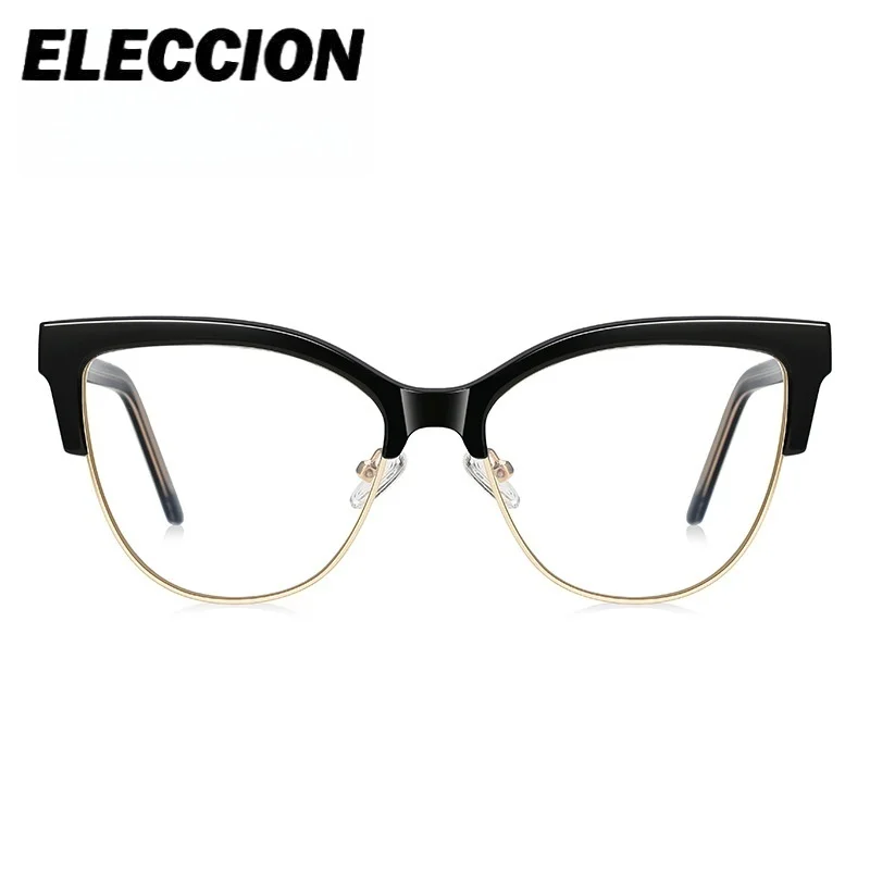ELECCION وصفة طبية العدسات إطارات النظارات عين القط النساء قصر النظر نظارات نظارات للقراءة مكافحة بلو راي طول النظر الشيخوخي
