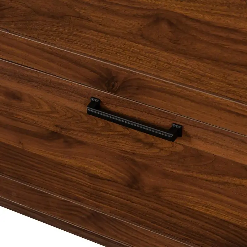 2 Drawer Farmhouse File Cabinet with Lock for Home Office Storage Solutions