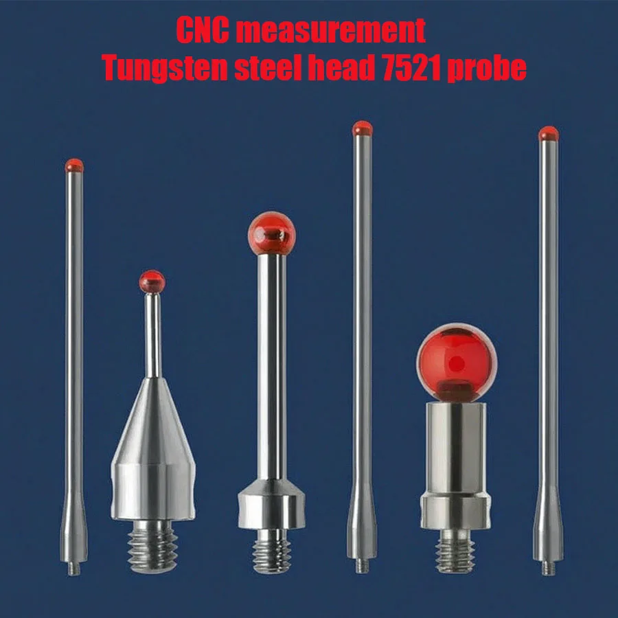M4 Thread Ruby Ball Probe Contact Needle A-5000-7521 Coordinate Measuring Machine Stainless Steel Rod OMP40-2 OMP60
