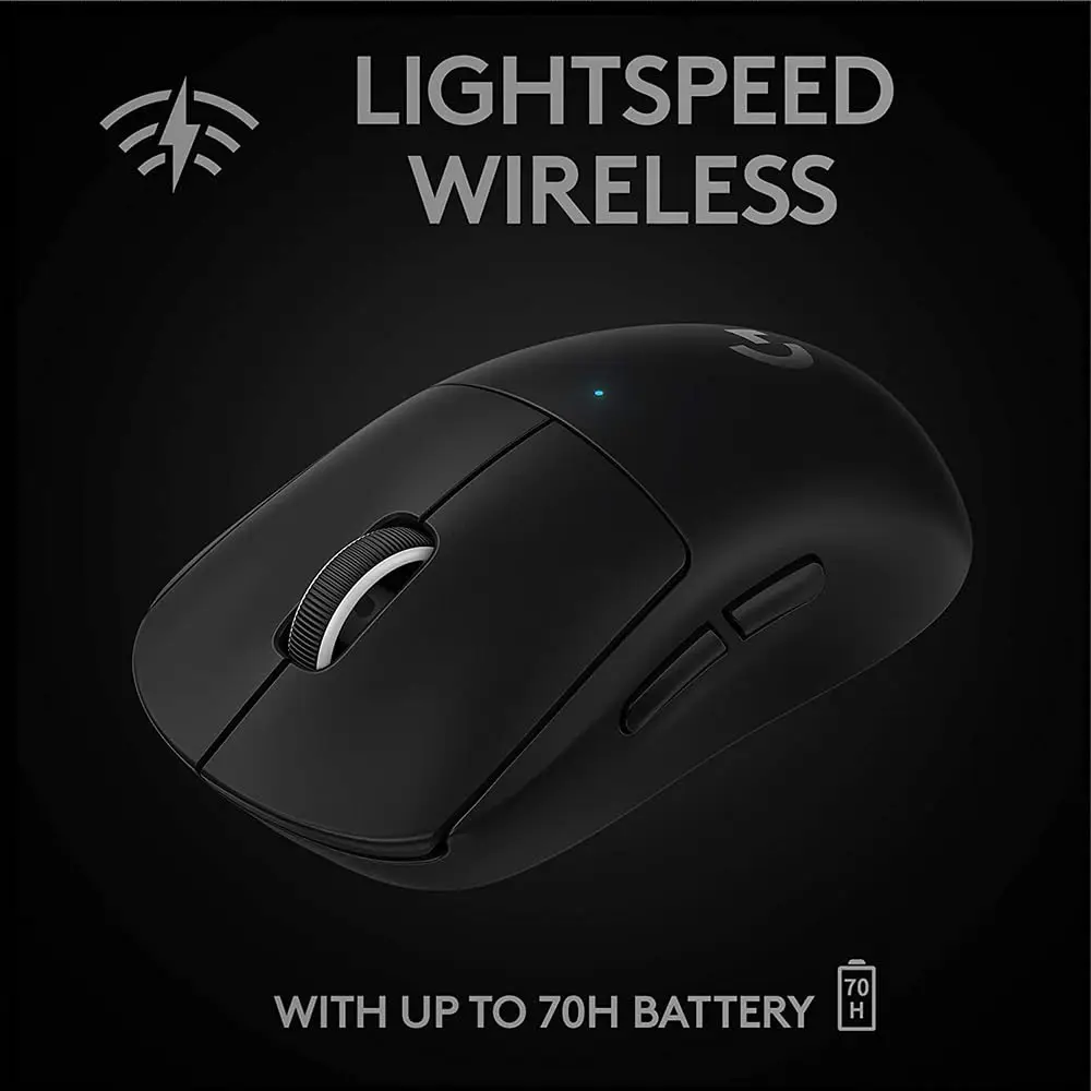 ماوس الألعاب اللاسلكي الأصلي Logitech G PRO X Superlight 400 IPS، 25600 نقطة في البوصة، وضع مزدوج ميكانيكي مريح قابل لإعادة الشحن #4